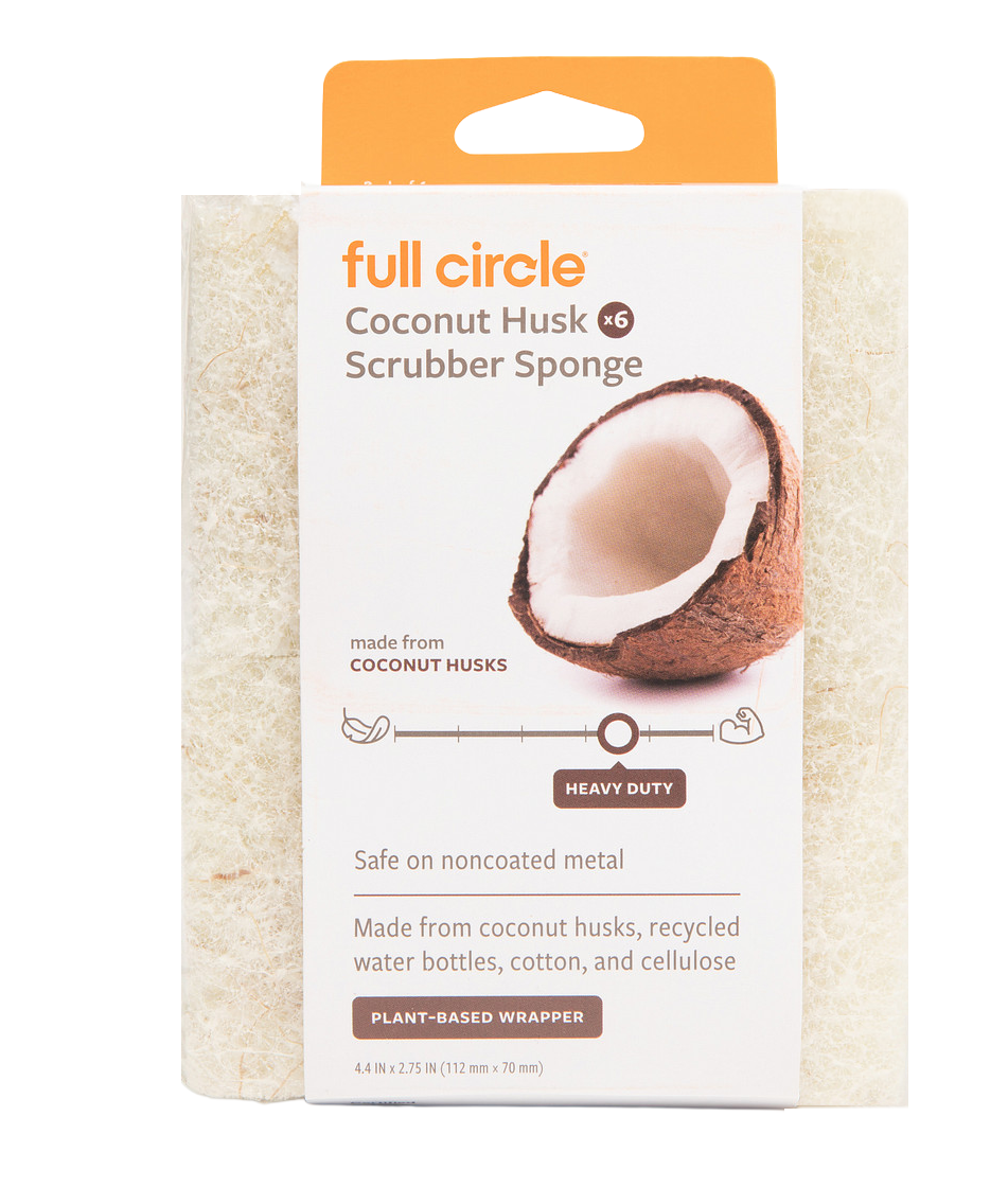 Coconut Husk Scrubber Sponge