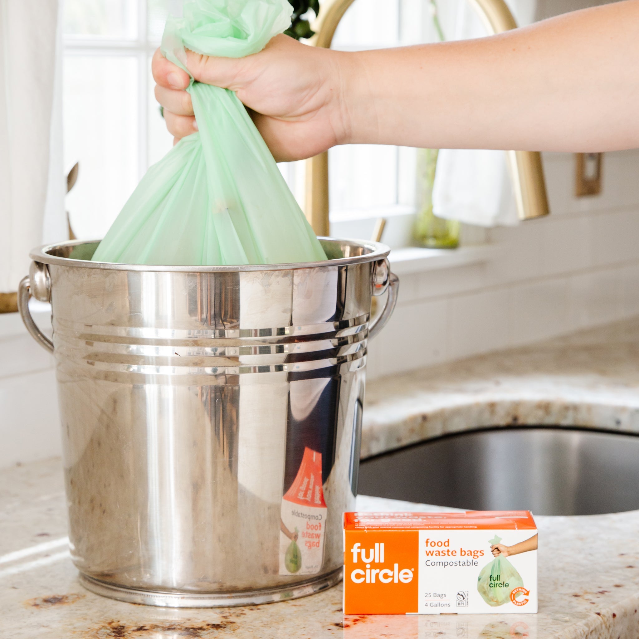 Compostable Food Scrap Bags - 4 gal